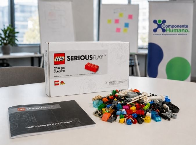 Kit de Lego Serious Play en oficina de Componente Humano